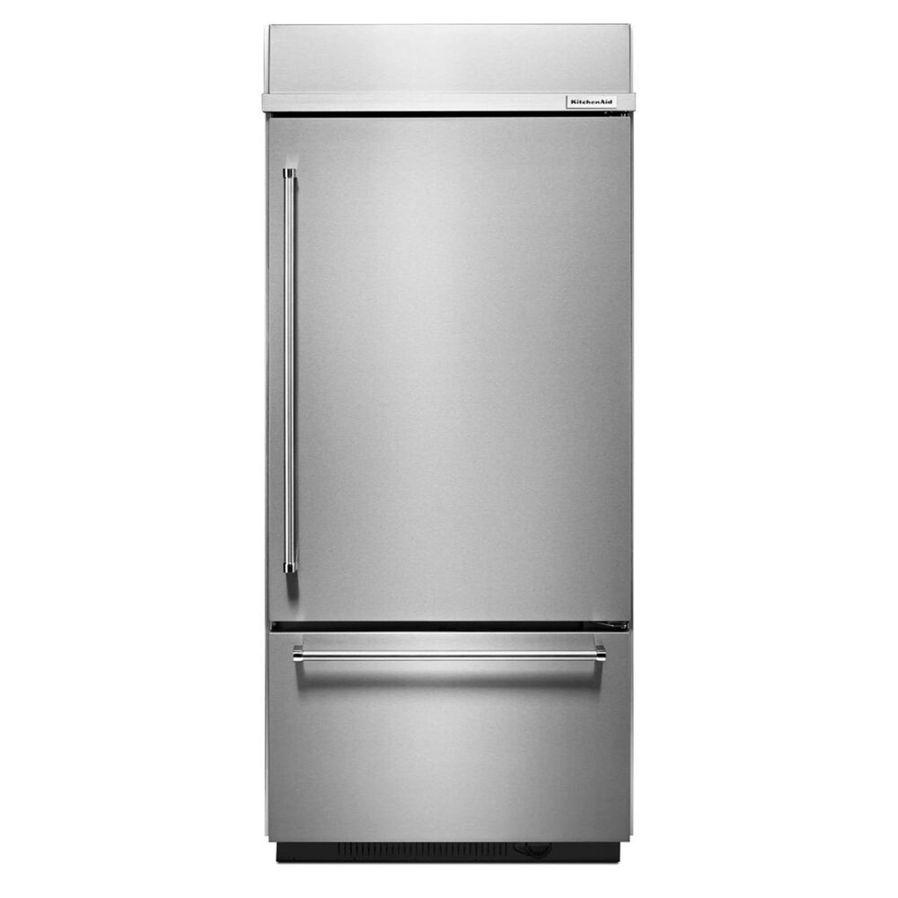 KitchenAid 20.9 Cu. Ft. Built-In Bottom Freezer Refrigerator with Platinum Interior Design, , large