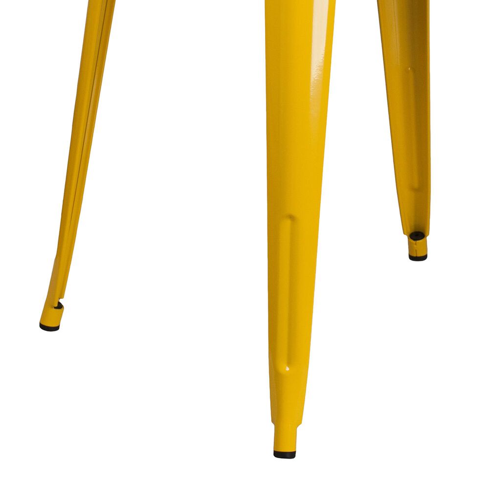 Flash Furniture 5-Piece Metal Bistro Table Set in Yellow, , large