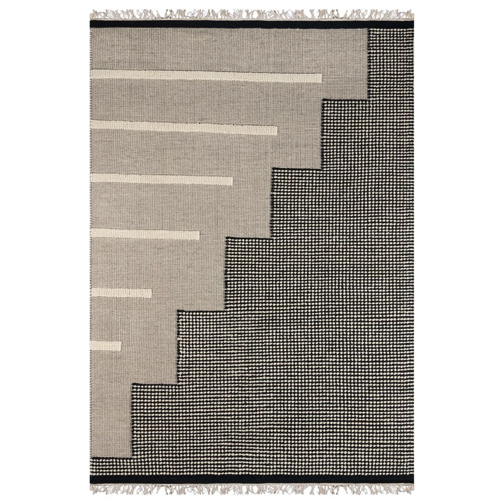 Novogratz Karl KRL-1 9" x 12" Black Area Rug, , large