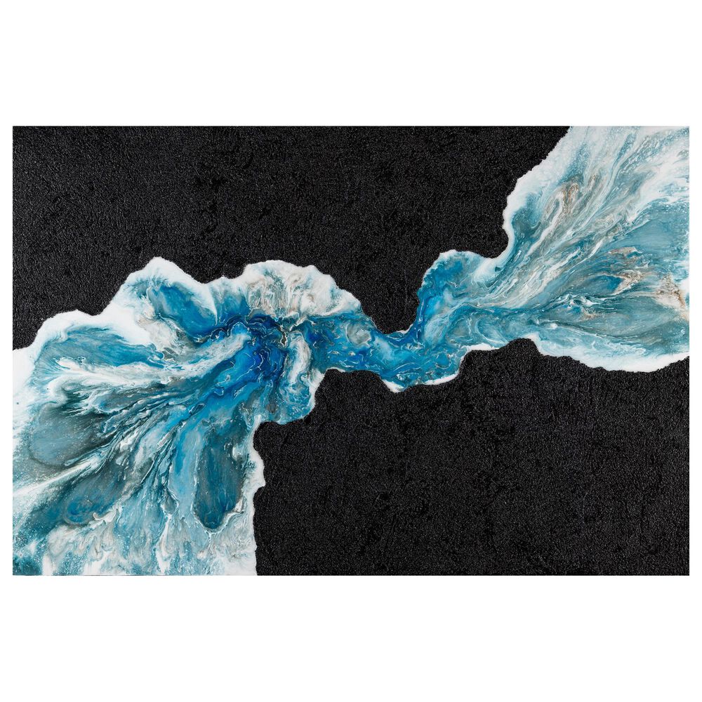 Moe's Home Collection Creation Wall Decor in Black and Blue, , large