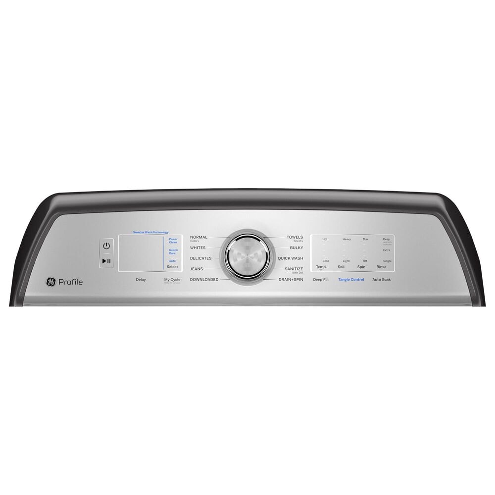 GE Profile 4.9 Cu. Ft. Top Load Washer with Agitator in Diamond Gray, , large