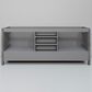 Lexora Home Jacques 72" Double Bathroom Vanity in Distressed Grey with 2 cm White Carrara Marble Top and Rectangular Sinks, , large
