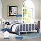 Modway Dower Stainless Steel Queen Platform Bed in White, , large