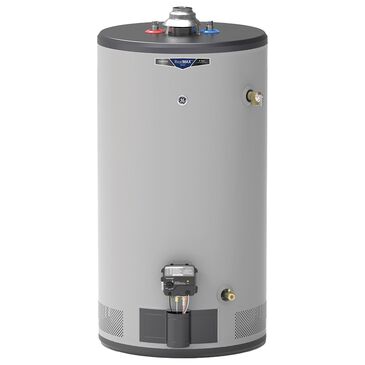 GE Appliances RealMAX Choice 50-Gallon Short Natural Gas Atmospheric Water Heater in Gray, , large