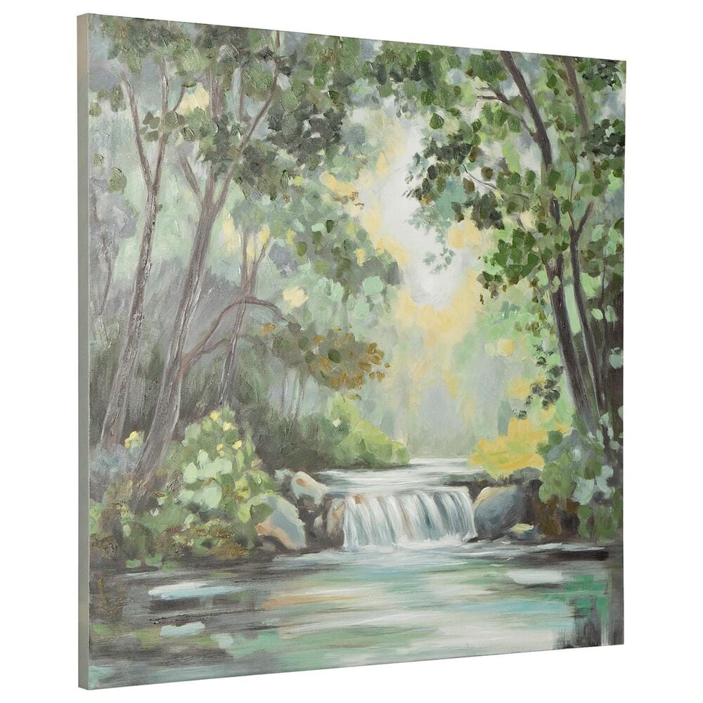Ashley Evermaddick 36" x 36" Wall Art in Green, Gray and White, , large