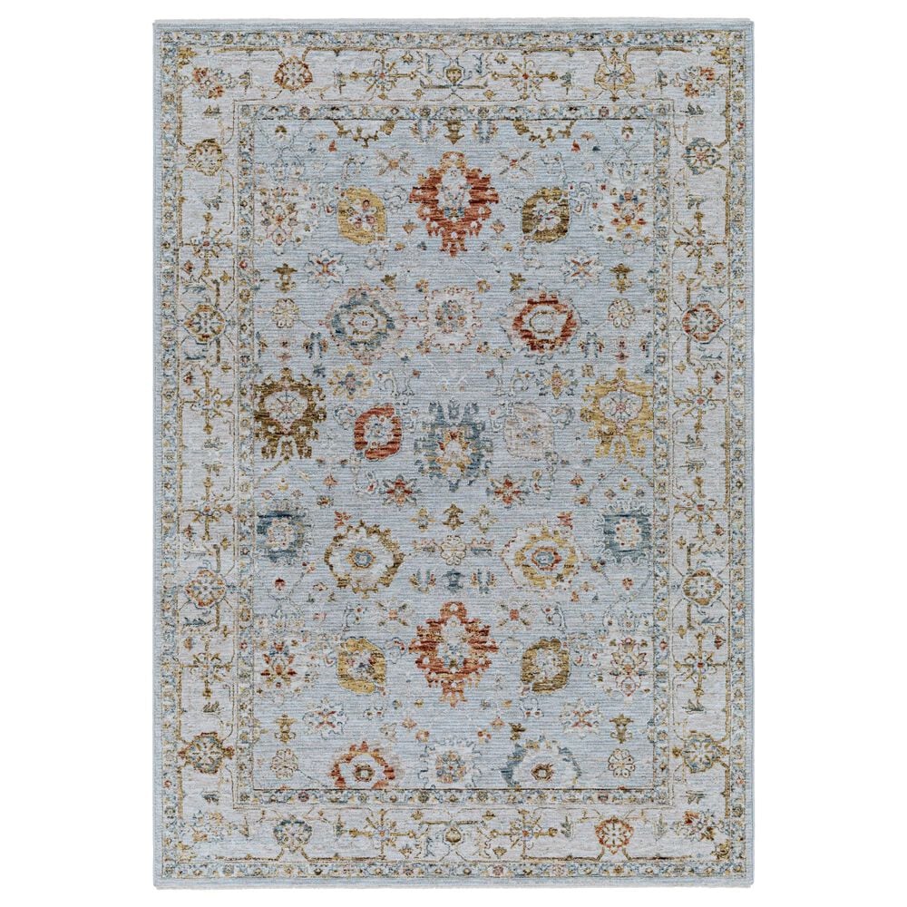 Surya Reina REN-2306 Light Gray, Cream, Denim, Rust, Mustard and Olive 10&#39; x 13&#39;11&quot; Area Rug, , large