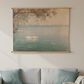 Creative Coop Heirloom 37" x 48" Canvas Scroll Swans Wall Decor in Multicolor, , large