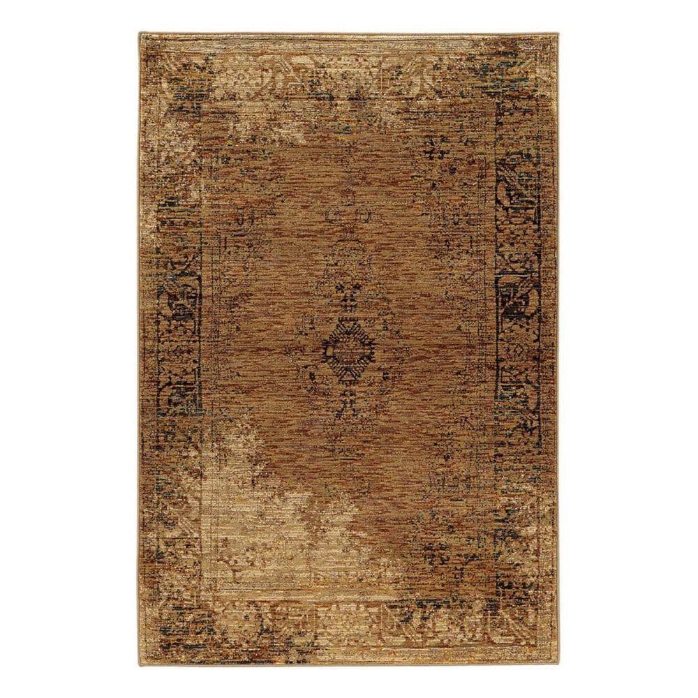 Oriental Weavers Andorra 6845D 6"7" x 9"6" Gold Area Rug, , large