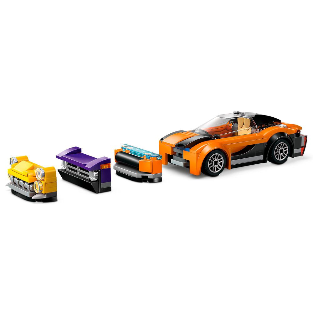 LEGO Car Transporter Truck with Sports Cars, , large