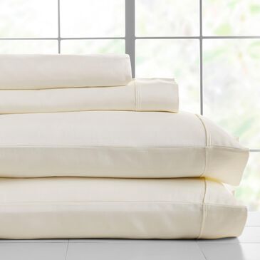 HN International Herringbone King Sheet Set in Ivory, , large