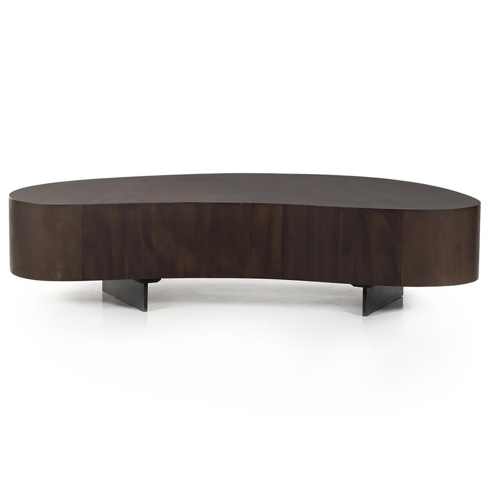 Four Hands Avett Short Coffee Table in Smoked Guanacaste and Dark Gunmetal, , large