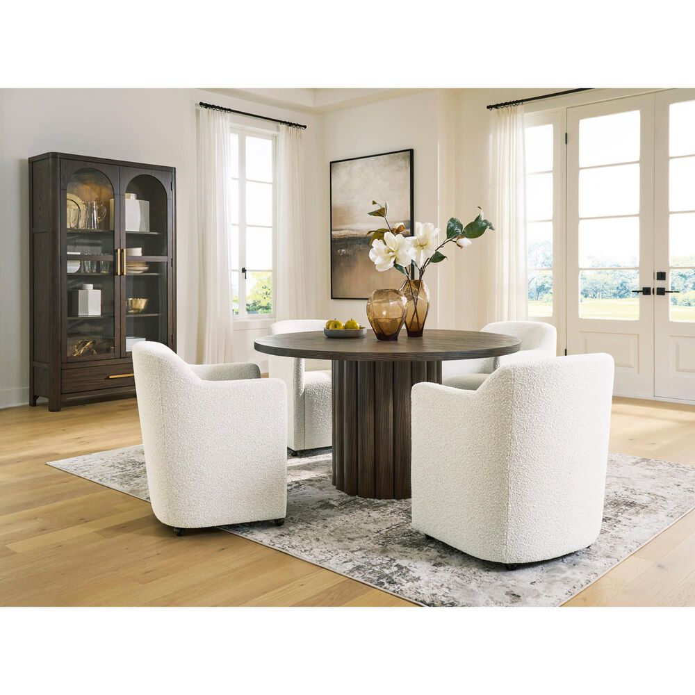 Ashley Radkin Display Cabinet in Burnished Brown, , large