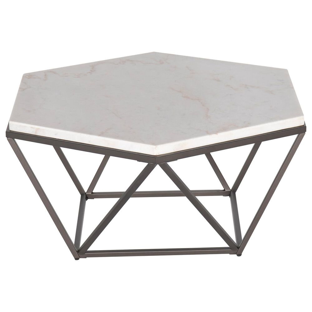 Steve Silver Cara Coffee Table in White, , large
