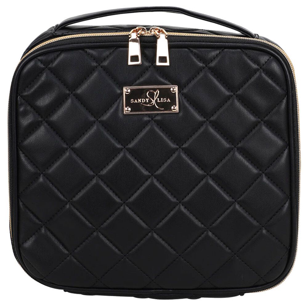Sandy Lisa St. Tropez Makeup Bag in Black, , large