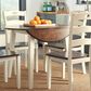 Ashley Woodanville Round Dining Table with 2 Drop Leaves in Cream and Brown - Table Only, , large
