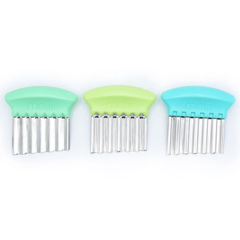 Harold Import Melii Crinkle Cutters in Blue, Mint and Lime &#40;Set of 3&#41;, , large