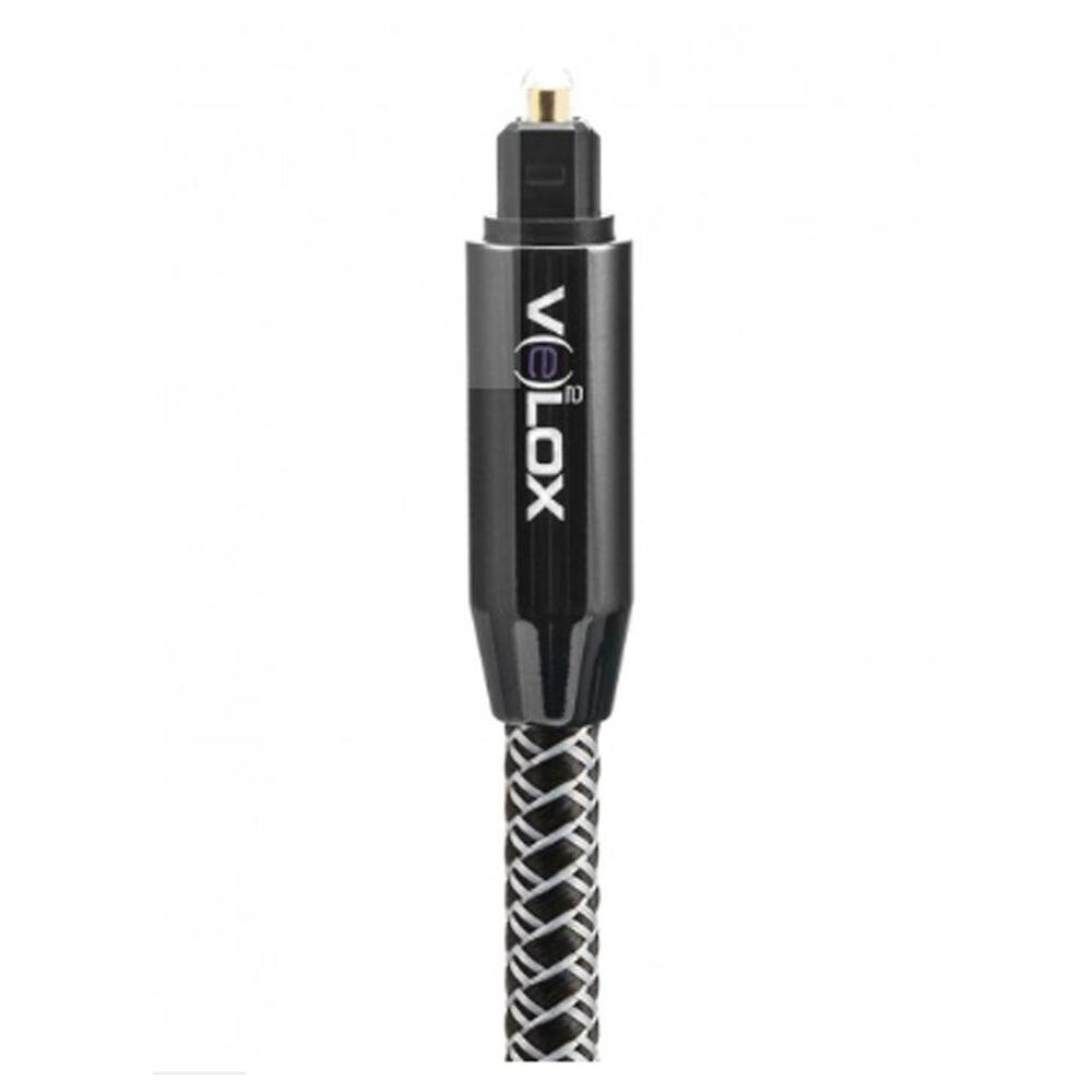 Velox 3 Feet Premium Optical Audio Cable in Gold and Black, , large