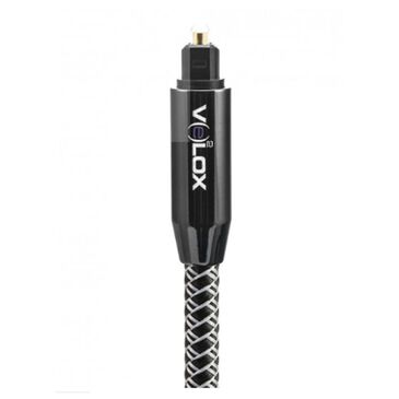 Velox 3 Feet Premium Optical Audio Cable in Gold and Black, , large
