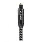 Velox 3 Feet Premium Optical Audio Cable in Gold and Black, , large