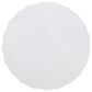 Hearth and Haven Outdoor Round End Table with Inverted Scallop Edge in Antique White, , large