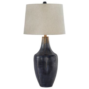 Ashley Evania Table Lamp in Indigo and Gold, , large