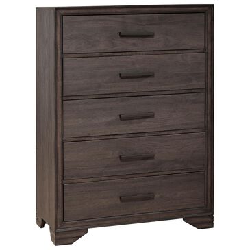 Samuel Lawrence Granite Falls 5 Drawer Chest in Dark Brown, , large