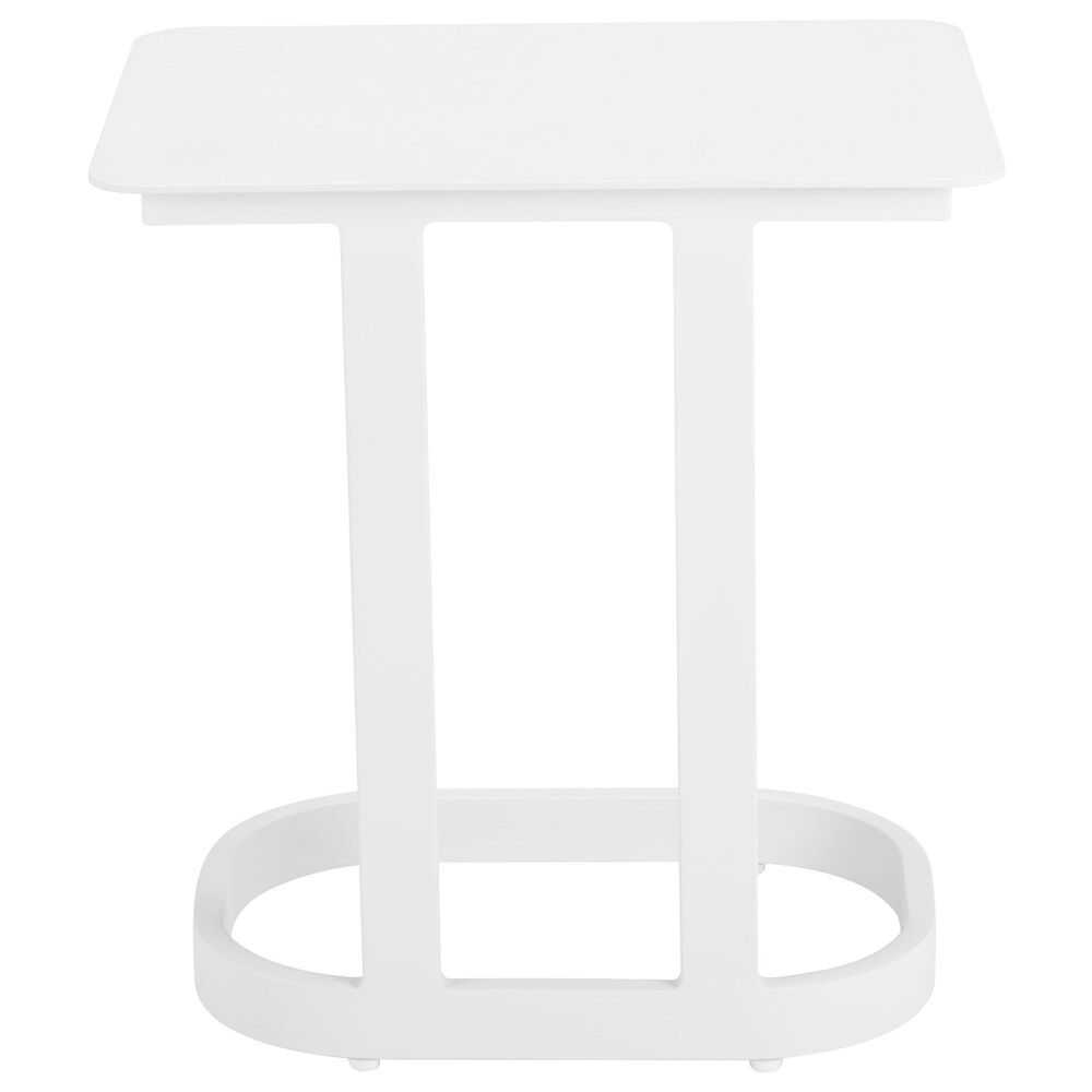 Zuo Modern Friss Patio End Table in White, , large