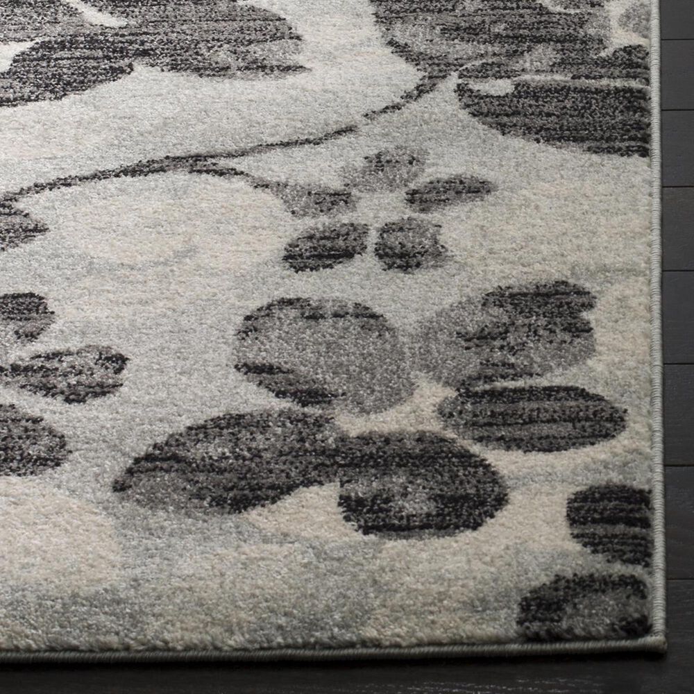 Safavieh Evoke EVK236R 2&#39;2&quot; x 4&#39; Grey and Black Scatter Rug, , large
