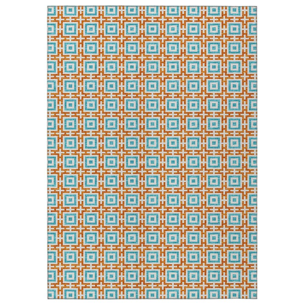 Dalyn Rug Company Marlo 3" x 5" Orange Indoor/Outdoor Area Rug, , large