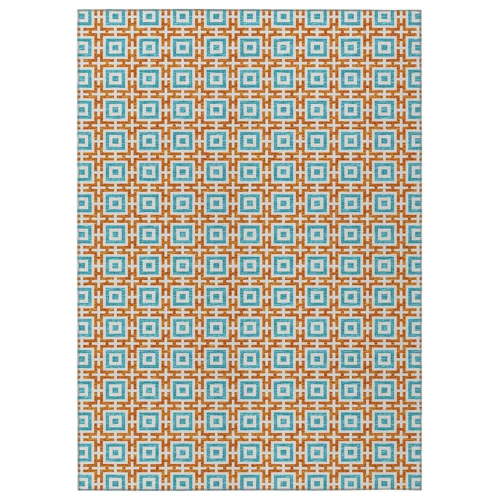 Dalyn Rug Company Marlo 3" x 5" Orange Indoor/Outdoor Area Rug, , large