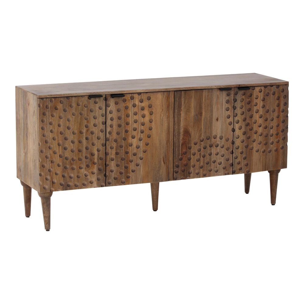 Moe&#39;s Home Collection Infinity 4 Door Sideboard in Semi-Gloss Grey, , large