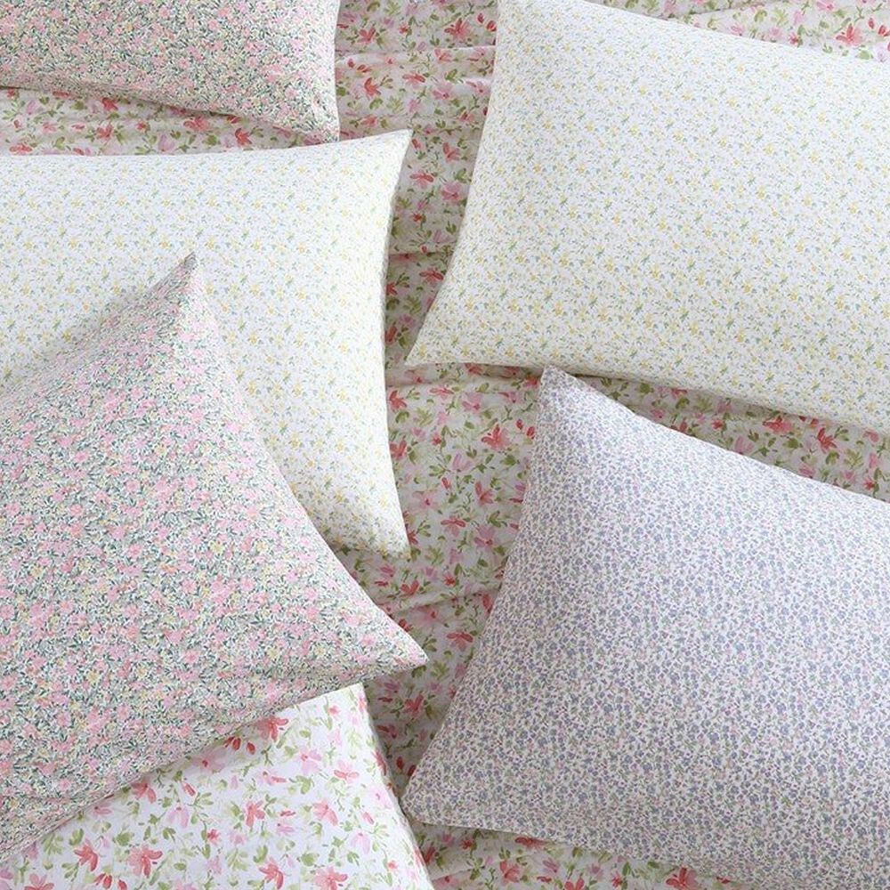 Revman Norella 4-Piece Full Sheet Set in Pink and Green, , large