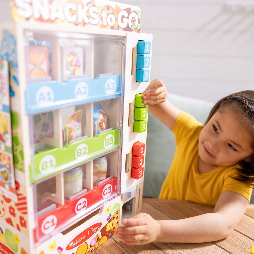 Melissa &amp; Doug Wooden Vending Machine Toy Set in Multicolor, , large