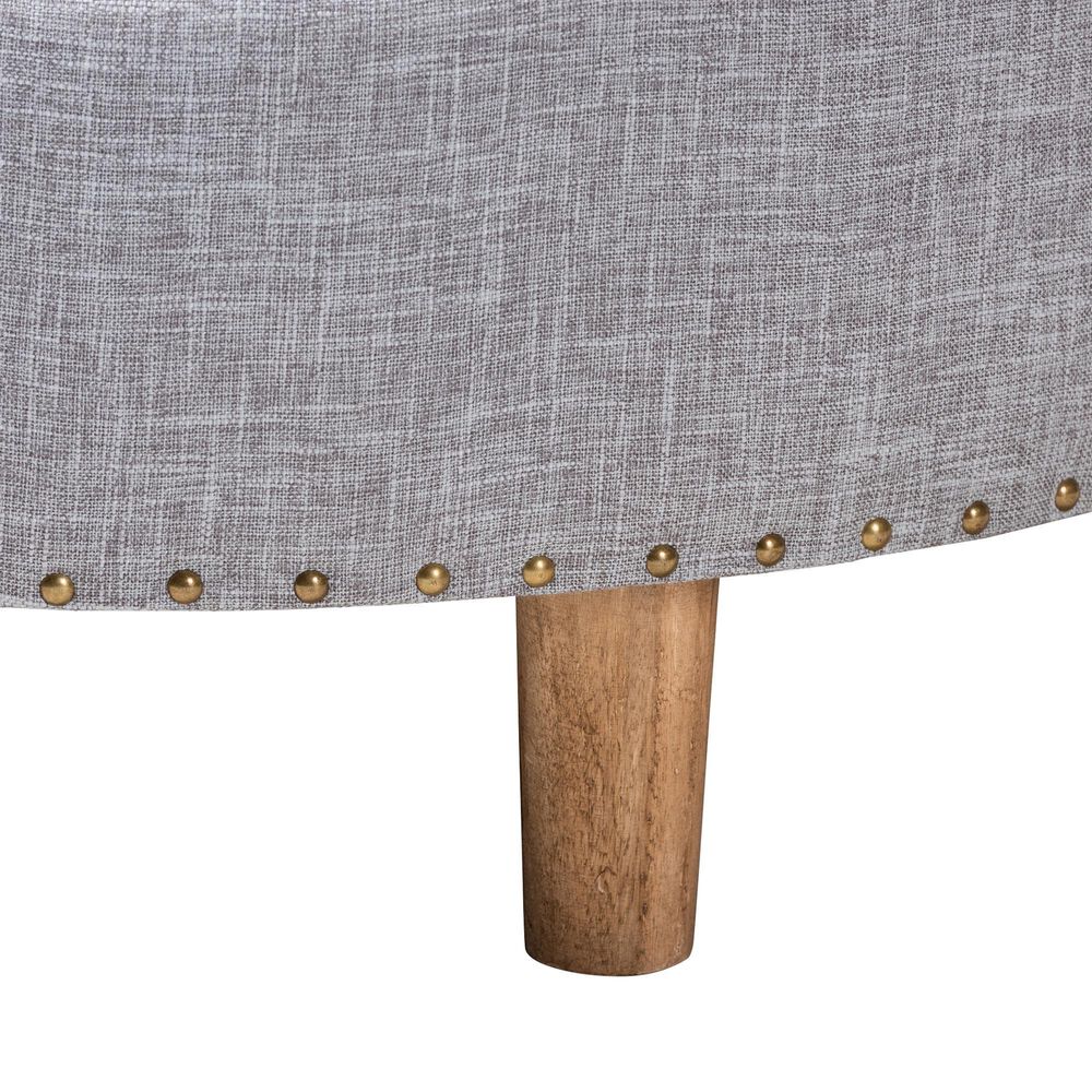 Baxton Studio Vinet Cocktail Ottoman in Light Gray, , large