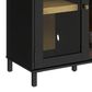 Fabio Flames Nathan 54" Electric Fireplace TV Stand in Black, , large