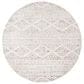 Safavieh Tulum TUL272A 3" Round Ivory and Grey Area Rug, , large