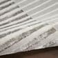 Nourison Brushstrokes 2"2" x 7"6" Silver and Grey Runner, , large