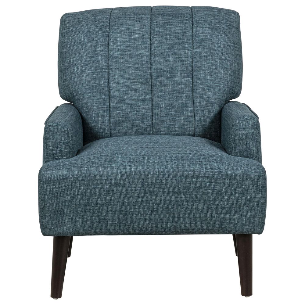 Mayberry Hill Channel Back Chair in Teal, , large