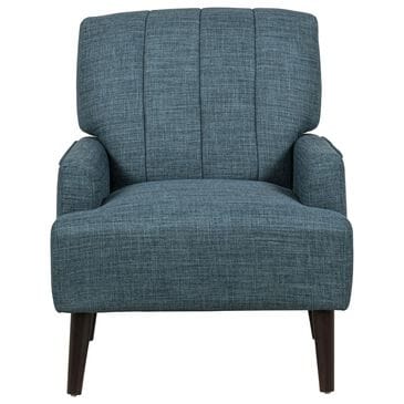Mayberry Hill Channel Back Chair in Teal, , large
