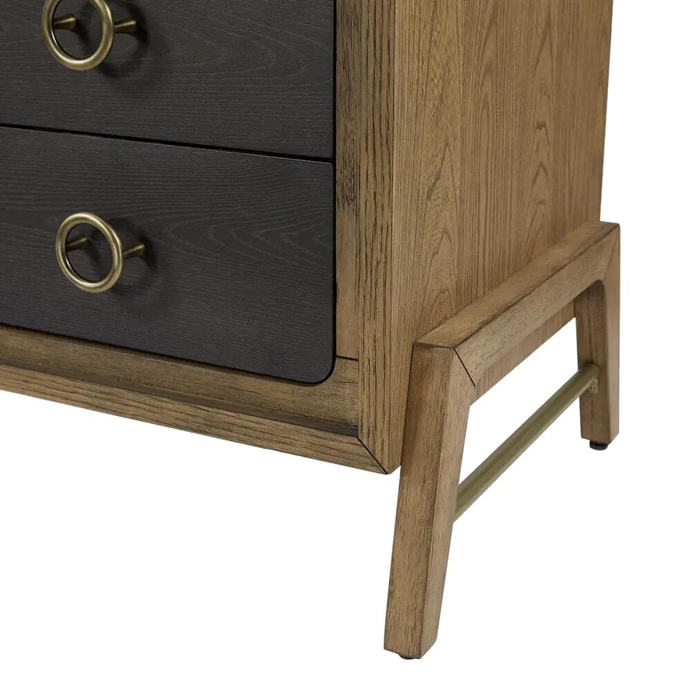 Sterling Timber Elure 3 Drawer Bachelor Chest in Peppercorn and Latte, , large