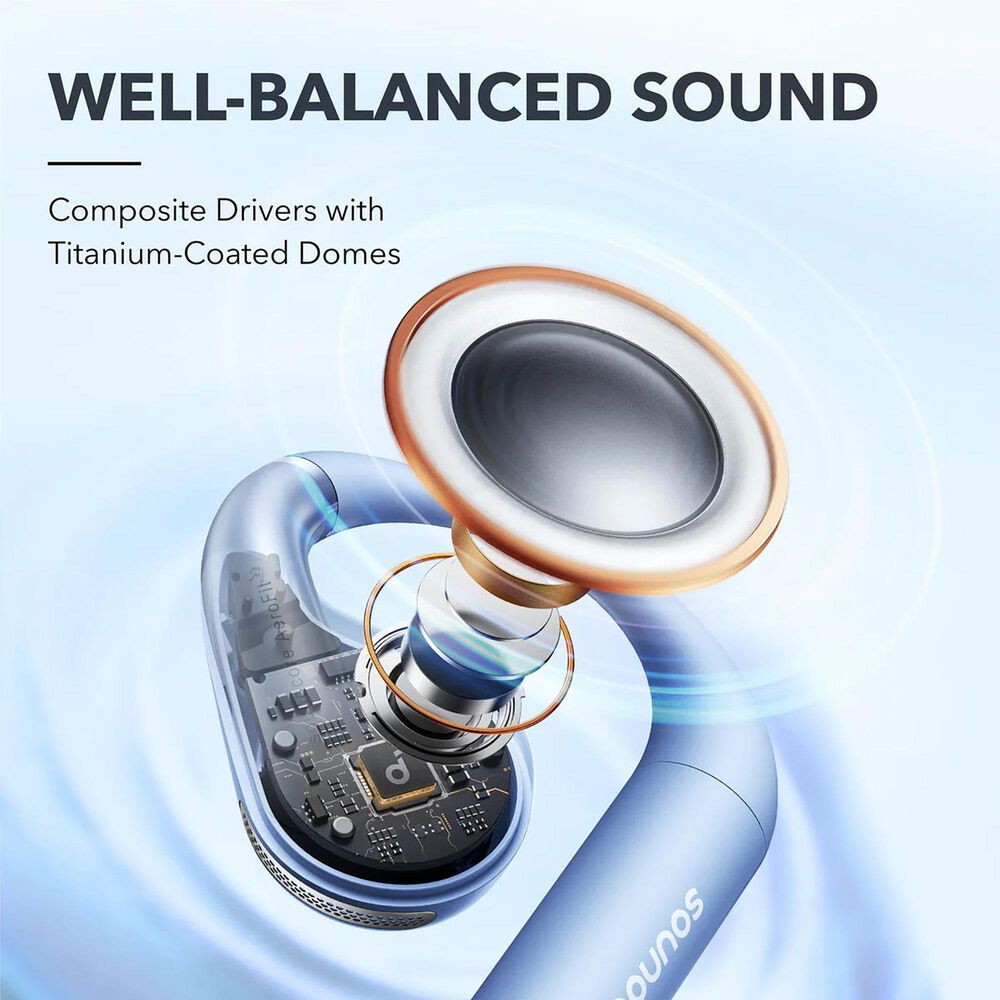 Anker AeroFit Superior Comfort Open-Ear Earbuds in Cozy Blue, , large