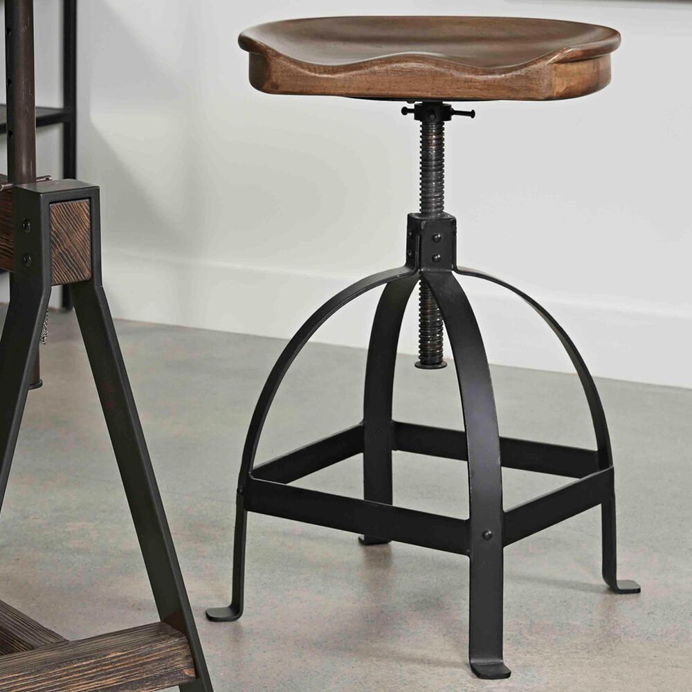 Shell Island Furniture Adjustable Stool in Manna Brown, , large