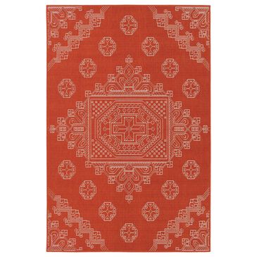 Kaleen Rugs Sunice 2"2" x 8" Tangerine and Ivory Runner, , large