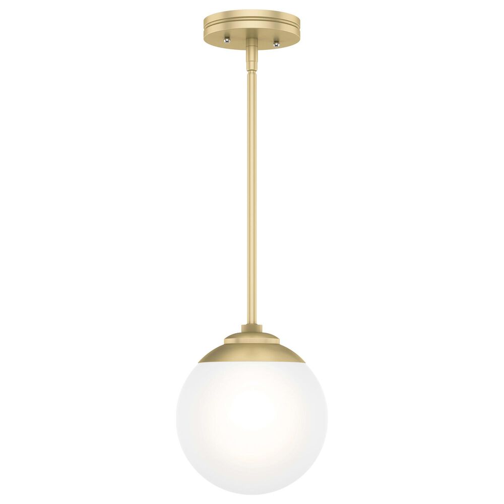 Hunter Hepburn 1-Light Mini Pendant in Painted Modern Brass, , large