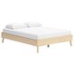 Ashley Cabinella Queen Platform Bed in Tan, , large