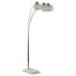 Grandview Gallery Willow Floor Lamp in Polished Nickel and White, , large