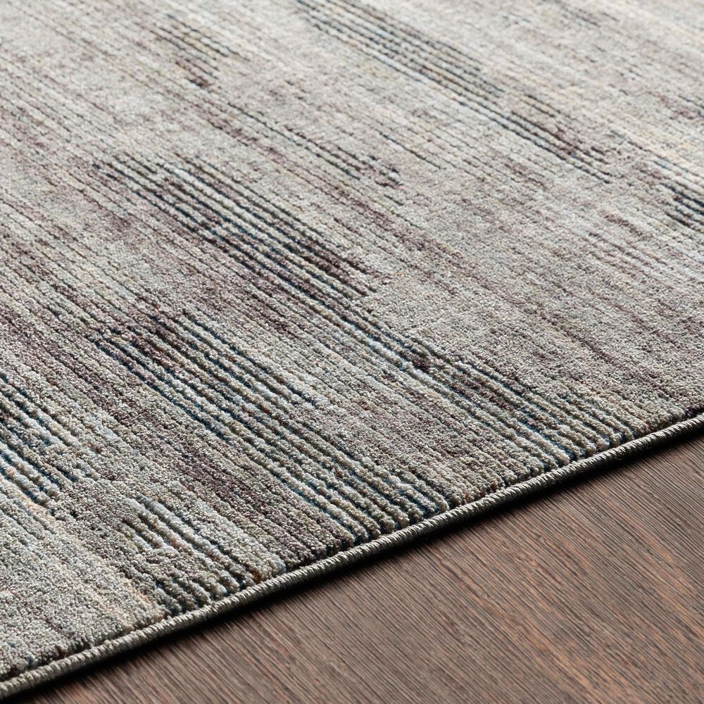 Surya Presidential PDT-2309 5&#39; x 8&#39; Charcoal, Ivory and Blue Area Rug, , large