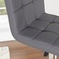 Parkerville Furniture Line Adjustable Quilted Bar Stool with Grey Cushion in Chrome, , large