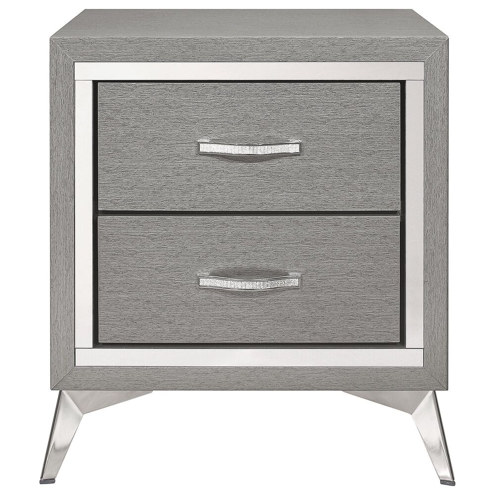 New Heritage Design Huxley 5-Piece King Bedroom Set in Gray, , large