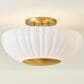 Mitzi Lighting Anne 2-Light Flush Mount in Aged Brass, , large